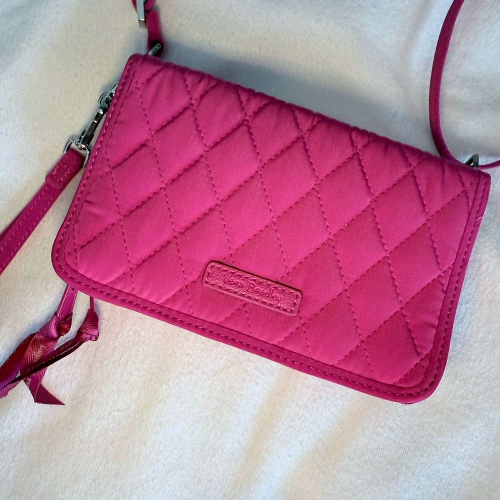 Vera Bradley Fuchsia Quilted Crossbody Bag
